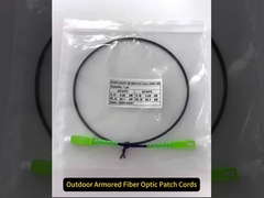 Kabel Patch Serat Optik Lapis Baja Luar Ruangan SC/APC-SC/APC SM G657A2 Simplex 3m OFNR UV Jacket