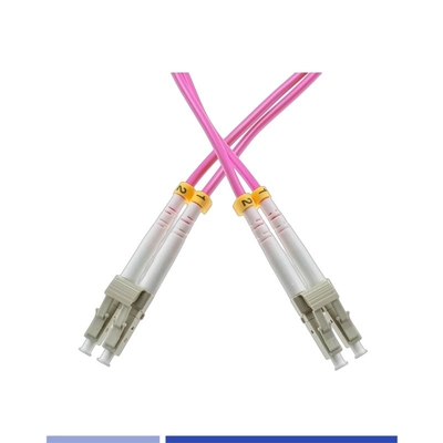 Beli OM4 Multimode Fiber Patch Led LC UPC Duplex LSZH 3m 2,0mm pembuatan online