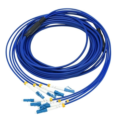Beli 4 Core Armored Fiber Optic Patch Cable LC LC Singlemode G652D 3m Armored Fiber Jumper pembuatan online