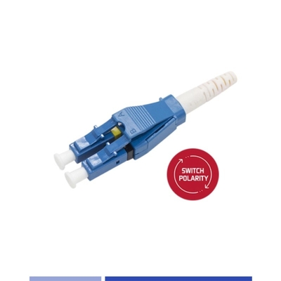 Beli Uniboot LC UPC Single Mode Fiber Connector Duplex 3,0mm Polarity Switchable pembuatan online