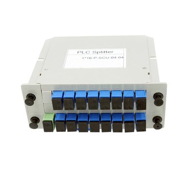 Beli 1x16 SC UPC Single Mode Fiber Splitter LGX Box Fiber Optic PLC Splitter pembuatan online