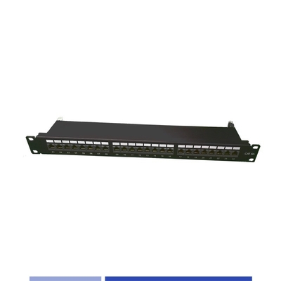 Beli Cat6A Patch Panel 24 Port Shielded 1U Rack Mount Untuk sistem kabel pembuatan online