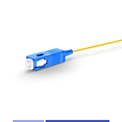 Beli Waterproof Fiber Optic Pigtail UPC SC Pigtail Mode Tunggal OS2 9/125um LSZH 1m pembuatan online
