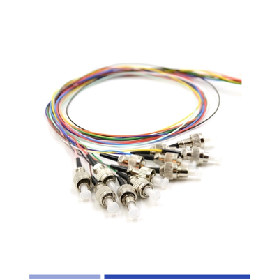Beli 12 Serat Serat Optik Pigtail ST UPC Singlemode OS2 LSZH 3m Untuk Solusi FTTH pembuatan online