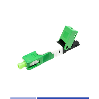 Beli SC APC Single Mode Fiber Fast Connector Keakuratan Tinggi Untuk Solusi FTTH pembuatan online
