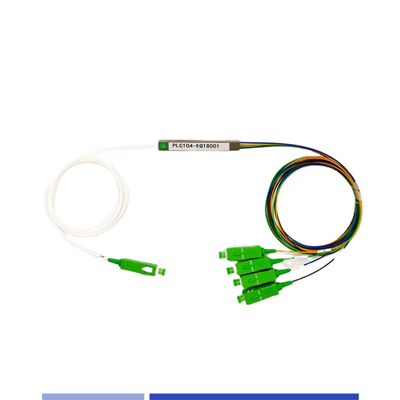 Beli SC/APC Singlemode 1x4 PLC Splitter 900μM High Efficiency Corrosion Proof pembuatan online
