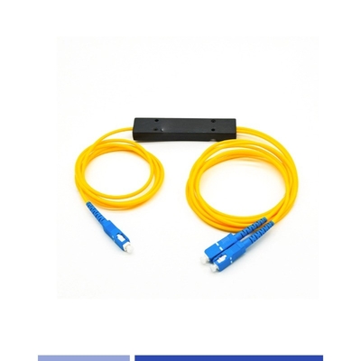 Beli ABS Modul 1x2 PLC Splitter SC UPC Single Mode 2.0mm Fiber Beam Splitter pembuatan online