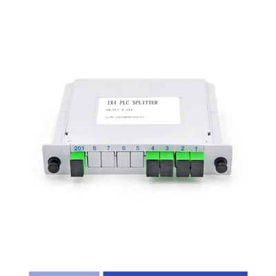 Beli Kompak 1x4 PLC Splitter Single Mode SC APC Presisi Tinggi Ringan pembuatan online