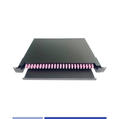 Beli 1U Fiber Optic patch panel 24 Port OM4 LC Duplex 19 