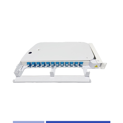 Beli 12 Port 24 Fiber Patch Panel Rotary ABS Plastik 19 