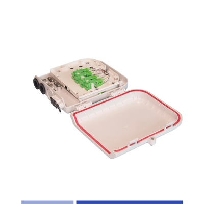 Beli 8 Port Fiber Optic Distribution Box LC/SC Fiber Termination Box Wall Mount kompak pembuatan online