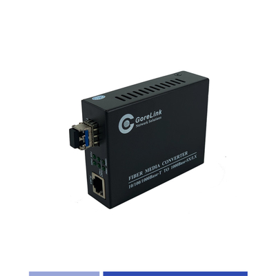 Beli Fiber Media Converter 10/100/1000Mbps Single Mode SMF 1310nm Dual SFP Slot 40KM pembuatan online