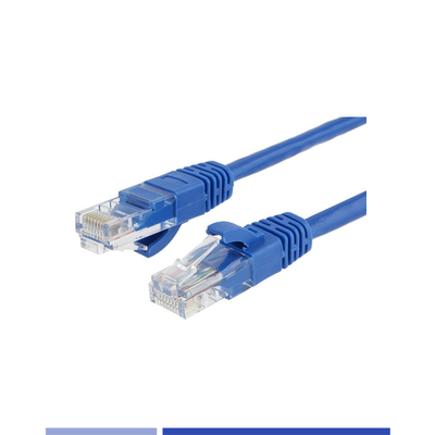Beli UTP 24AWG Cat6 Stranded Patch Cord PVC 1m Tembaga Patch Cord Biru pembuatan online