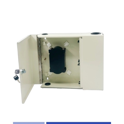 Beli 24 Port Fiber Wall Box Desain interior untuk LC/SC Adapter 24 Core Fiber enclosure dengan pintu ganda yang tidak terisi pembuatan online