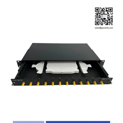 Beli 12 Port ST 1U Fiber Optic patch panel 19 