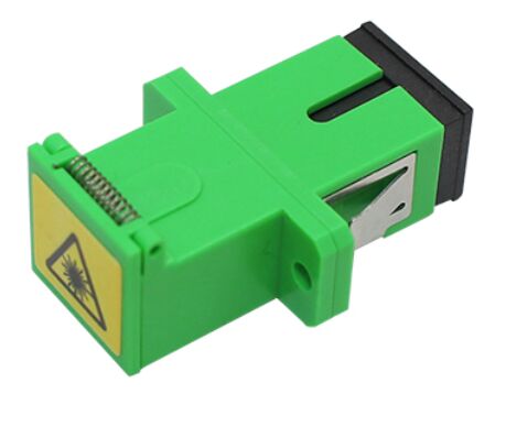 Beli SC APC Fiber Optic Adapter dengan Laser Shutter Single Mode Duplex Green pembuatan online