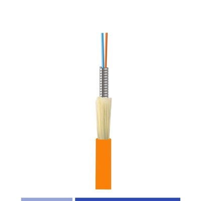 6 Fiber Multimode Indoor Outdoor Armored Fiber 900um Tight Buffered OM1 Riser