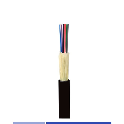 Kabel Serat 12 Untaian Tight Buffered Single Mode G652D Riser OFNR Mudah Untuk Mengupas