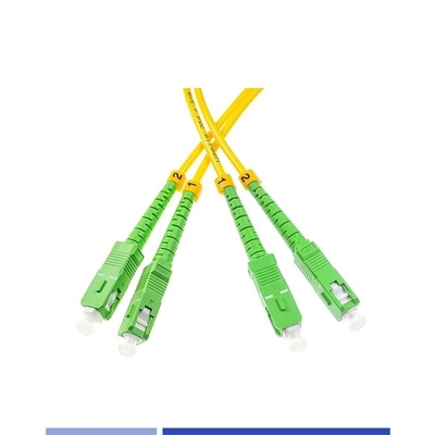 Fiber Optic Patch Cord, SC/APC-SC/APC, Single Mode, Duplex, LSZH, 3m, 2,0mm