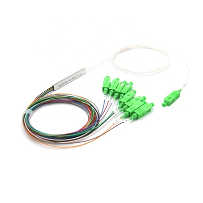 1x8 Fiber PLC Splitter Single Mode SC/APC Blockless Mini Module 900μM 1,5 meter