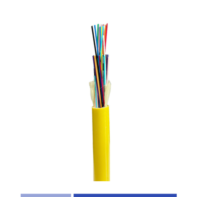 2 Strand Single Mode OS2 Indoor Fiber Cable Tight Buffered LSZH Jacket untuk penggunaan dalam ruangan