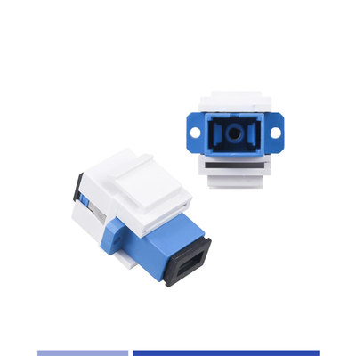 Fiber Optic Keystone Jack Adapter SC UPC Single Mode Simplex Optical Coupler