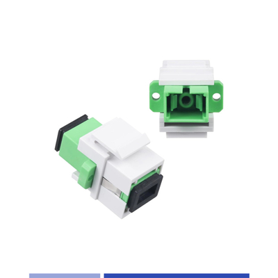 Fiber Optic Keystone Jack Adapter SC APC Single Mode Simplex Optical Coupler
