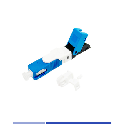 SC/UPC Single Mode Fiber Optic Quick Connector Presisi Tinggi Untuk Solusi FTTH