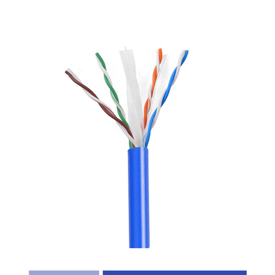 23AWG Solid Copper UTP Cat6A Kabel 4 Pasangan LSZH Jacket UTP Kabel Jaringan